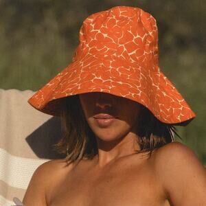 Tan Lines Shady B*tch Sun Hat Bucket Hat Tangerine